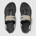 Gucci Women’s thong sandal with Horsebit - Image 2
